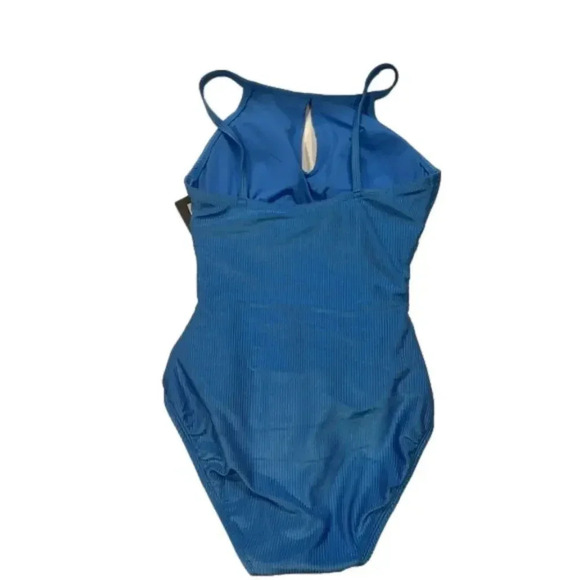ELLEN TRACY Women's Standard One-Piece Swimsuit with Neck Cut Size 8 NWT - Picture 3 of 8